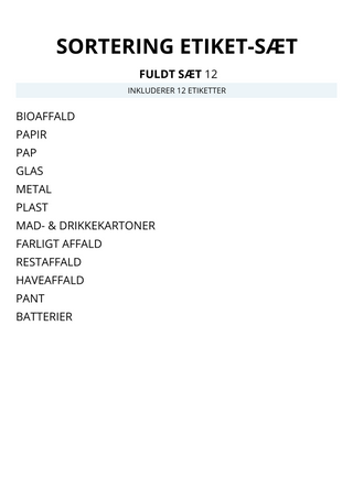 ETIKETTER FÖR TORRVAROR